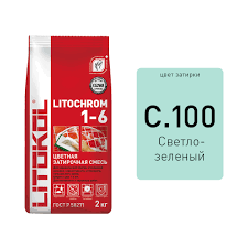 Литокол Litochrom затирка 1-6 С.100 Светло-зеленая 2кг