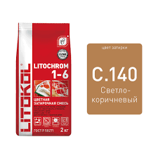 Литокол Litochrom затирка 1-6 С.140 Светло-коричневая 2кг