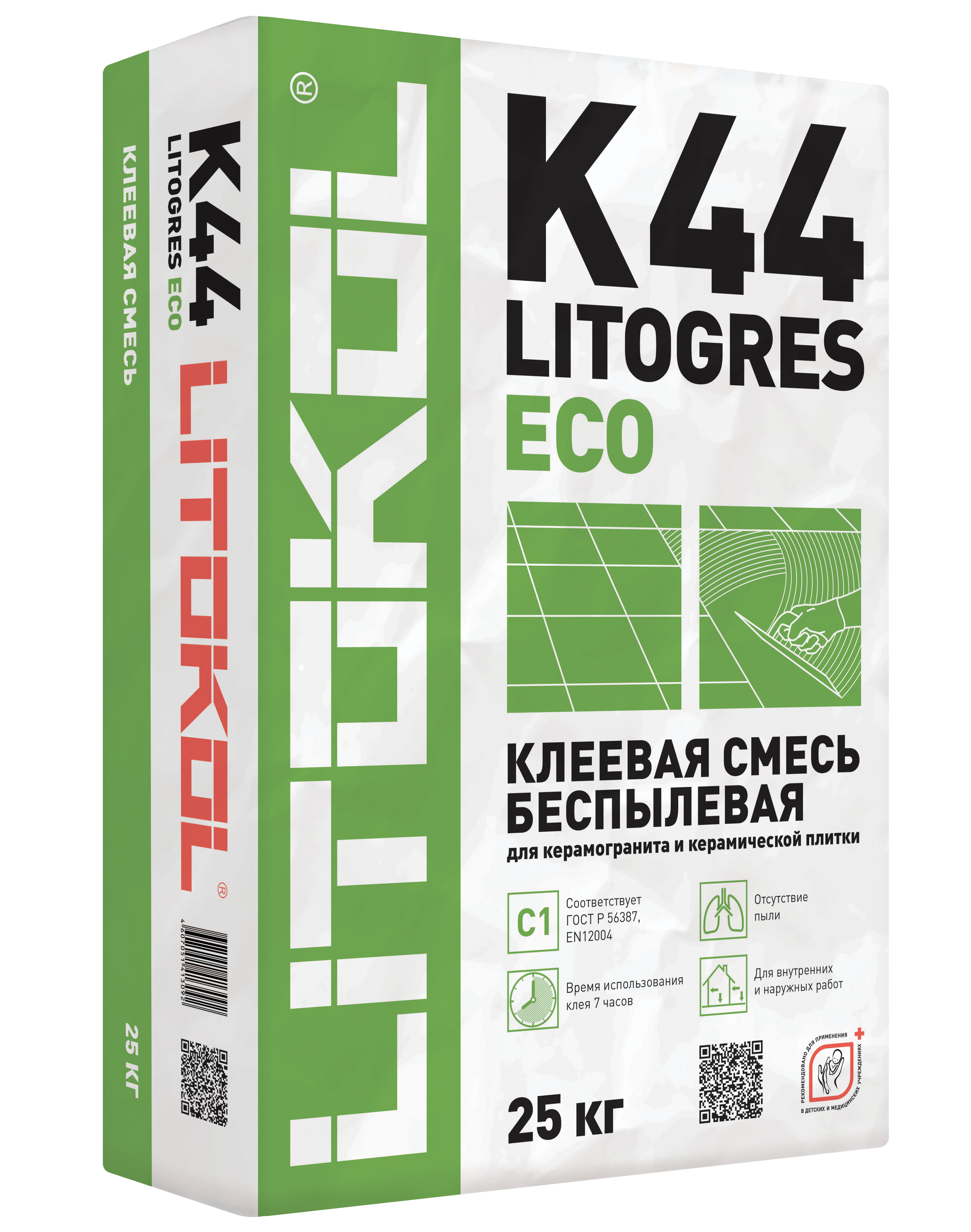 Litokol LITOGRES K44 ECO клеевая смесь 25кг