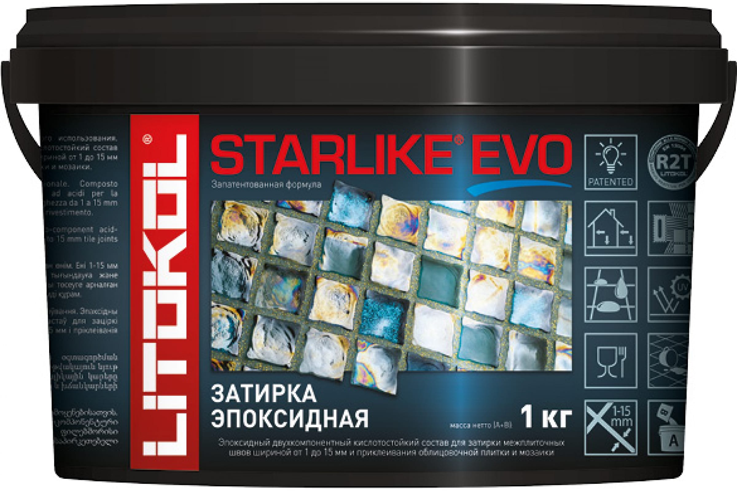 Литокол Starlike Evo Эпоксидная затирка S.700 CRYSTAL (прозрачный) 1кг