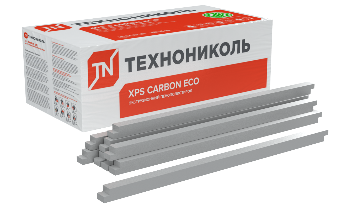 Купить БРУСКИ XPS ТЕХНОНИКОЛЬ CARBON ECO 1180х50х50 мм (5,6м2=0,28м3 =113,28п.м., 96 шт/уп) оптом в Москве от производителя