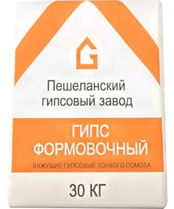 Купить Гипс формовочный Пешеланский гипсовый завод 30 кг оптом в Москве от производителя
