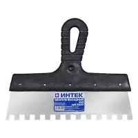 Купить Шпатель фасадный Интек 250мм зуб 10х10 оптом в Москве от производителя