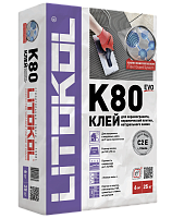Клей для плитки Litokol Litoflex K80 Серый 25 кг