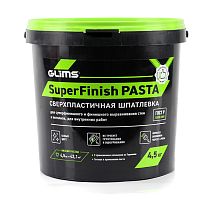 Шпатлевка полимерная GLIMS SuperFinish PASTA, суперфинишная, готовая 4,5 кг