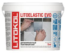 Литокол Litoelastic Evo реактивный эпокс.-полиуретан. клей (комп. А+В) 5кг
