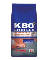 Клей для плитки Litokol Litoflex K80 Серый 5 кг