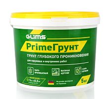 Грунтовка глубокого проникновения Glims PrimeГрунт с антисептиком 5 кг